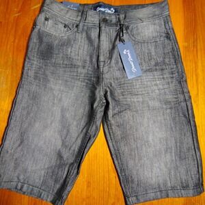 Desert Dunes Living Life Slim Fit Gray Denim‎ Shorts Mens Size 30 NWT